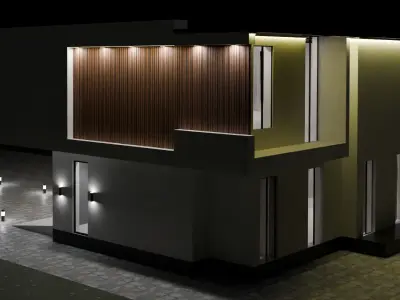 Villa house model 3D model