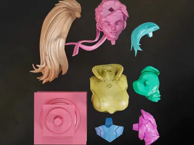 Rogue Bust I XMen 3D print model