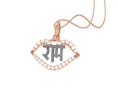 Shree Ram Pendant 3D print model