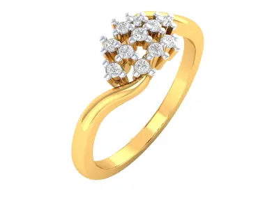 Women Ring Render 3dm STL MTL SLC JCD OBJ FBX Details 3D print model 84