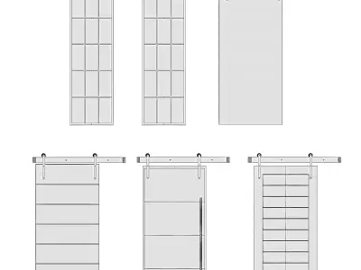 sliding  door-01 3D model