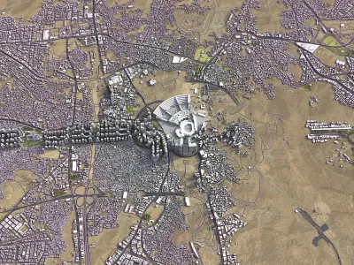 Mecca - 3D City Model Low-poly 3D model