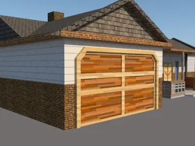Exterior Design for simple house  3D model
