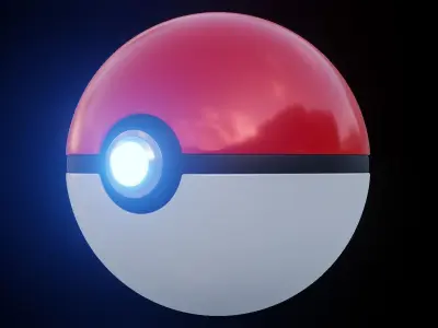 Pokeball 3D model