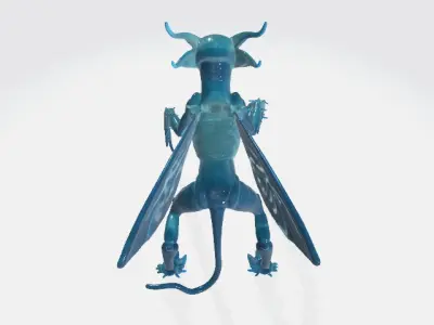 Flying alien creature 3D model
