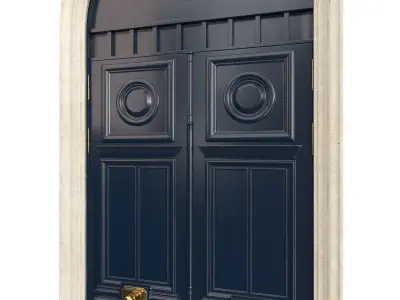 Entrance classic door 75 3D model