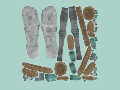 20 Sci-Fi Guns - Weaponry - Rifles Sniper Assault Submachine 3D Model Pack