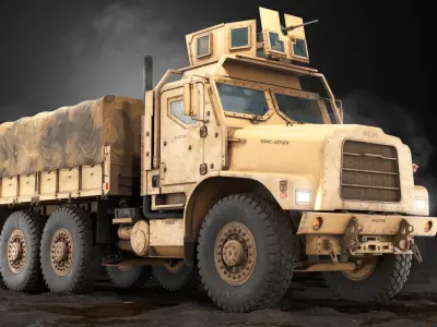  Cargo Truck Oshkosh MTVR MK23 PBR 