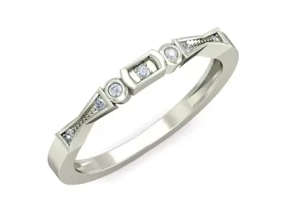 Women Ring  Render 3dm STL OBJ FBX Details 3D print model 337