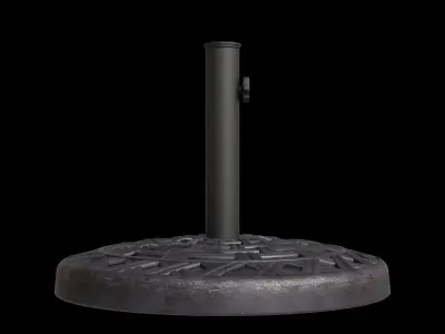 Basket Weave Round Umbrella Stand 3D model