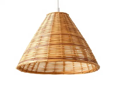 Wicker Pendant Lamp Model Pack Low-poly 3D model