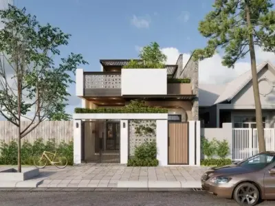House exterior and interior model 3D model