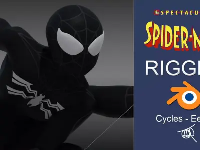 Spectacular Spider - Man Symbiote Suit 2 Low-poly 3D model