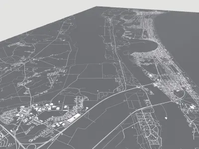 Cityscape Jurmala Latvia 3D model