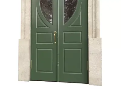 Entrance classic door 145 3D model