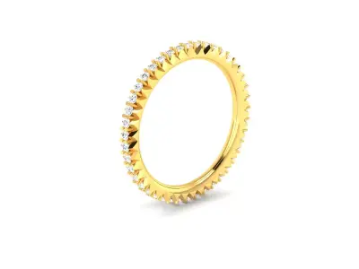 Women Ring  Render 3dm STL OBJ FBX Details 3D print model 40