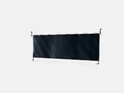 DYNING privacy screen for balcony Low-poly 3D model