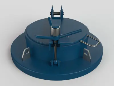 Manhole metal device 3D model