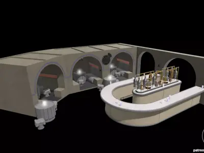 Star Wars Mos Eisley Cantina Diorama for action figures 3D print model