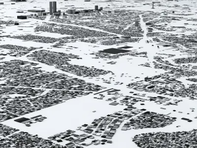 Jakarta Streets and Buildings 3D model