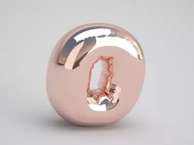 O Balloon Copper 3D model