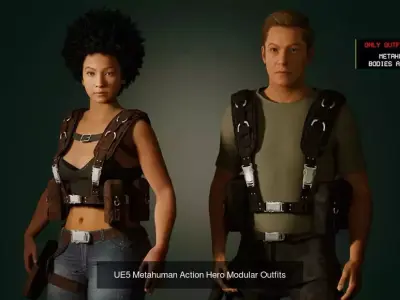 Metahuman Clothing Mega Bundle 3D Model Pack