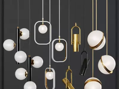 Pendant set 012 3D model