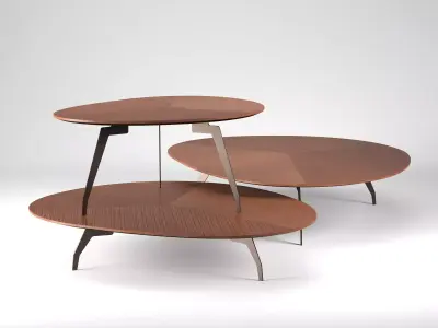 Island three coffee tables 3D model