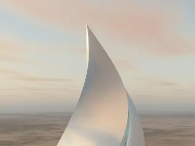 Chrome Pyramid 3D model