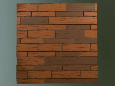 4K Stylized Wood Planks texture Free 3D model