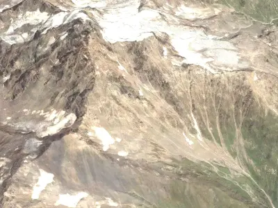 Mountain landscape 3D model 17