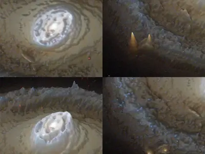 Low Res NGC 3081 deep sky object 3d software analysis Free 3D print model