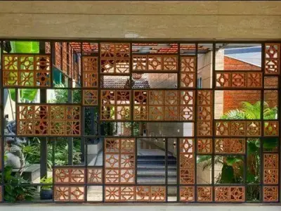 TERRACOTTA JALI BLOCK Low-poly 3D model