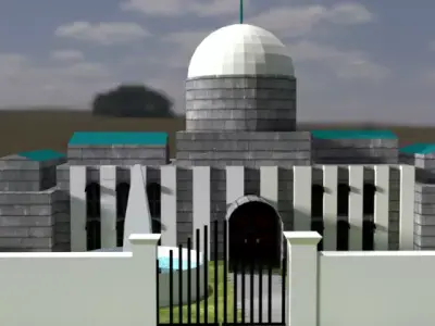 arabe house Free low-poly 3D model