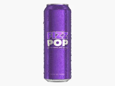  Standard Soda Can With Droplets 568ml V2 