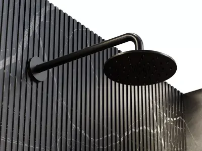 Corner shower cabin 07 corona  Low-poly 3D model