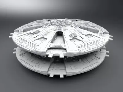 Cylon Base Star Scale model   3D print model