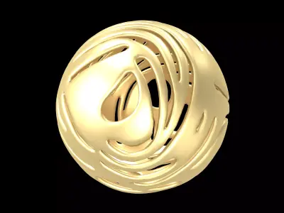 Abstract Sphere v14 001 Low-poly 3D model
