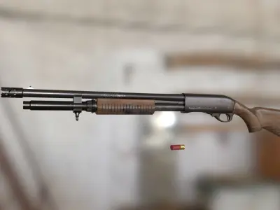 Remington 870 - Shotgun Low-poly 3D model