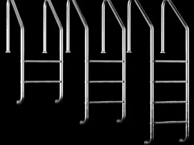 Pool Ladders Low-poly 3D model