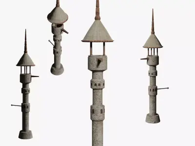 Build - Atalaya Serie SilentObsidianRise N2 WatchTower 3D model