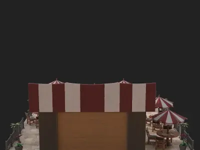 Cafe or bar 3D model