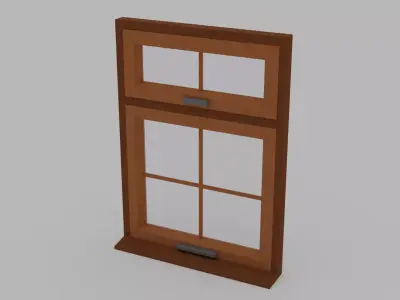 Window V2 - 110x150 Low-poly 3D model