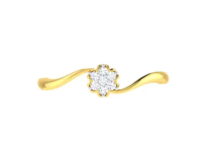 Women Ring Render 3dm STL OBJ FBX Details 3D print model 18