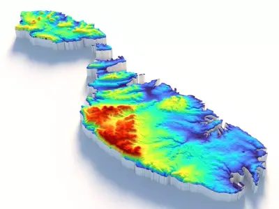 Malta Terrain Country 3D model