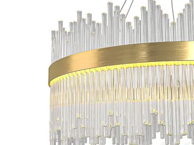 Gold Glass Stick 3D model buy