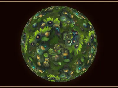 Grass Magic Forest Floor 10 TEXTURES Hand-painted --- PACK 4 --- Texture