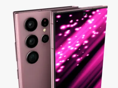 Samsung Galaxy S22 Ultra 5G Low-poly 3D model