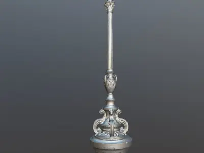 Street lamp Paris 3D model
