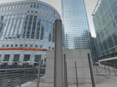 Concrete  Pole without Ladder - Object 051 Low-poly 3D model